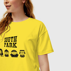 Футболка оверсайз женская South park, цвет: желтый — фото 2