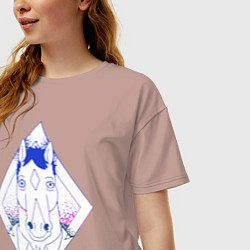Футболка оверсайз женская BoJack Horseman, цвет: пыльно-розовый — фото 2