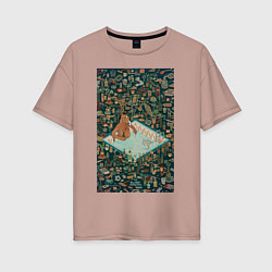 Женская футболка оверсайз BoJack Horseman