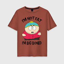 Женская футболка оверсайз Я не толстый