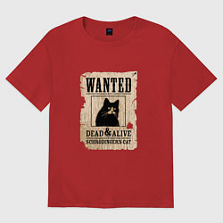 Женская футболка оверсайз Кот