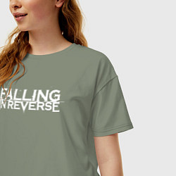 Футболка оверсайз женская Falling in Reverse, цвет: авокадо — фото 2