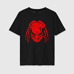 Футболка оверсайз женская PREDATOR, цвет: черный