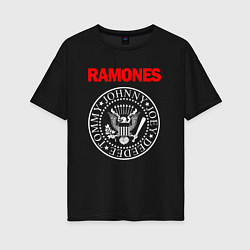 Женская футболка оверсайз RAMONES