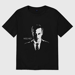 Женская футболка оверсайз Moriarty: Miss me?