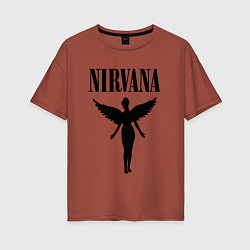 Женская футболка оверсайз NIRVANA