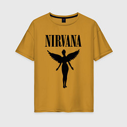 Женская футболка оверсайз NIRVANA