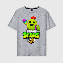 Женская футболка оверсайз BRAWL STARS SPIKE