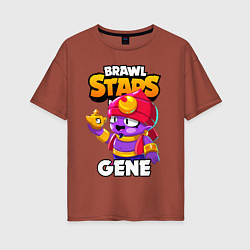 Женская футболка оверсайз BRAWL STARS GENE
