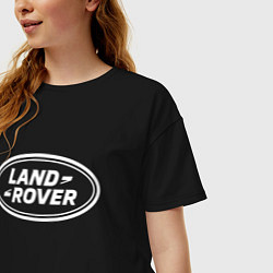 Футболка оверсайз женская LAND ROVER, цвет: черный — фото 2