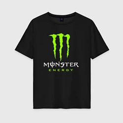 Футболка оверсайз женская MONSTER ENERGY, цвет: черный