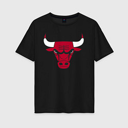 Женская футболка оверсайз Chicago Bulls