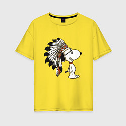Женская футболка оверсайз Snoopy