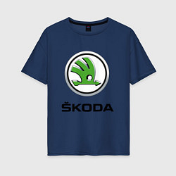 Женская футболка оверсайз SKODA