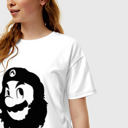 Футболка оверсайз женская Che Mario, цвет: белый — фото 2