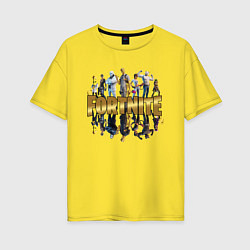 Футболка оверсайз женская Fortnite Chapter 2, цвет: желтый
