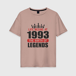Женская футболка оверсайз 1993 - рождение легенды