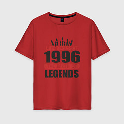 Женская футболка оверсайз 1996 - рождение легенды