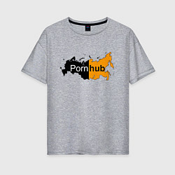 Женская футболка оверсайз Logo PornHub