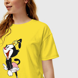 Футболка оверсайз женская Дот Уорнер Animaniacs, цвет: желтый — фото 2