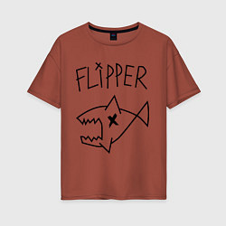 Женская футболка оверсайз Nirvana Flipper