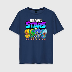 Женская футболка оверсайз BRAWL STARS LEON