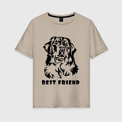 Женская футболка оверсайз BEST FRIEND Z