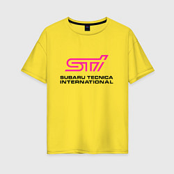 Женская футболка оверсайз SUBARU STI Z