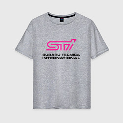 Женская футболка оверсайз SUBARU STI Z