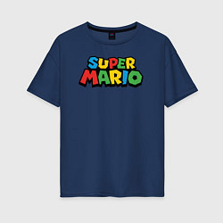 Женская футболка оверсайз Super mario