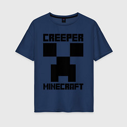 Женская футболка оверсайз MINECRAFT CREEPER