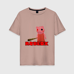 Женская футболка оверсайз ROBLOX: PIGGI
