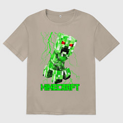 Женская футболка оверсайз MINECRAFT CREEPER