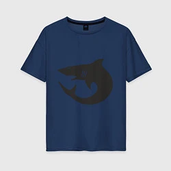 Женская футболка оверсайз Акулы (Sharks)