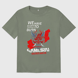 Женская футболка оверсайз WELCOME TO NIGHT CITY