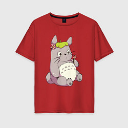 Женская футболка оверсайз Little Totoro