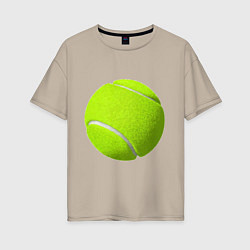 Женская футболка оверсайз Теннис