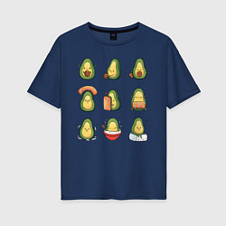 Женская футболка оверсайз Life Avocado