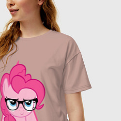 Футболка оверсайз женская Pinky Pie hipster, цвет: пыльно-розовый — фото 2