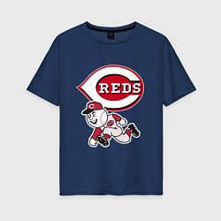 Женская футболка оверсайз Cincinnati reds - baseball team - talisman