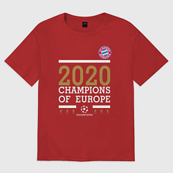 Женская футболка оверсайз FC Bayern Munchen Champions of Europe 2020