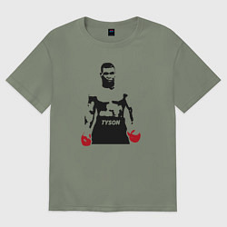 Женская футболка оверсайз Майк Тайсон
