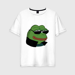 Женская футболка оверсайз Pepe в очках EZ