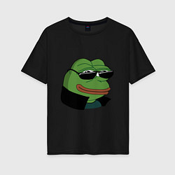 Женская футболка оверсайз Pepe в очках EZ