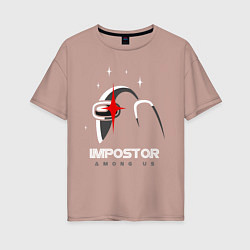Женская футболка оверсайз Among Us, Impostor