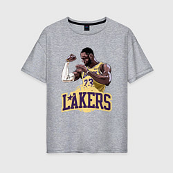 Женская футболка оверсайз LeBron - Lakers
