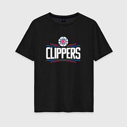 Женская футболка оверсайз Los Angeles Clippers