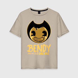 Женская футболка оверсайз Bendy And The Ink Machine