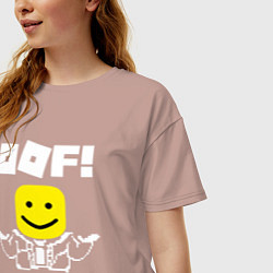 Футболка оверсайз женская ROBLOX, цвет: пыльно-розовый — фото 2