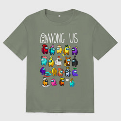 Футболка оверсайз женская AMONG US, цвет: авокадо